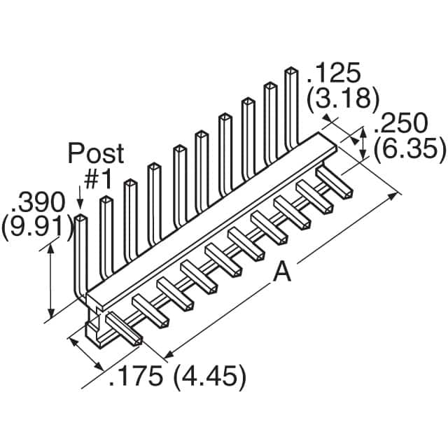 1-644751-0 TE Connectivity AMP Connectors  Embases à broches mâles